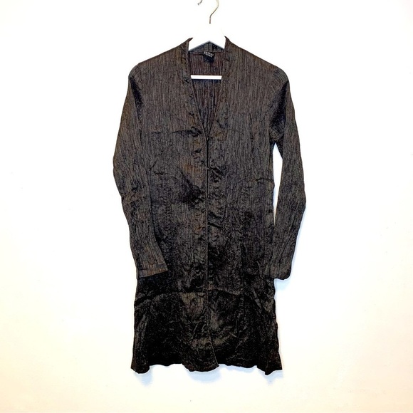 Eileen Fisher textured silk duster - Picture 2 of 5